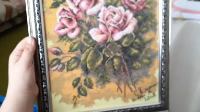 Ура! Завершенная работа! Розовые розы! смотреть онлайн