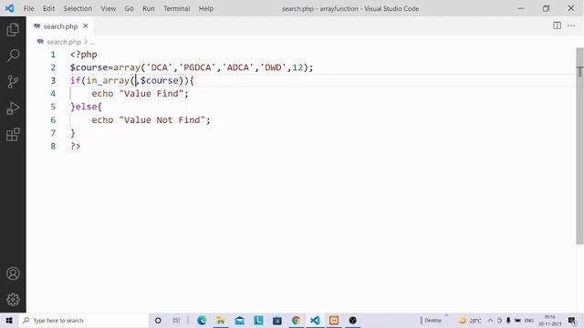 in array and array search function website development with php смотреть онлайн