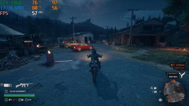 Teste Nvidia GTX 1060 Notebook Clevo P170EM - DAYS GONE смотреть онлайн