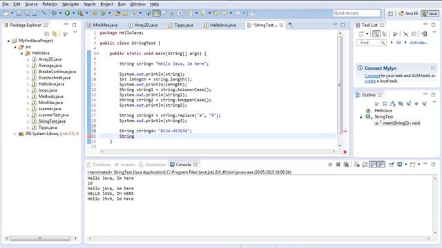 java 19 تعلم الجافا String смотреть онлайн