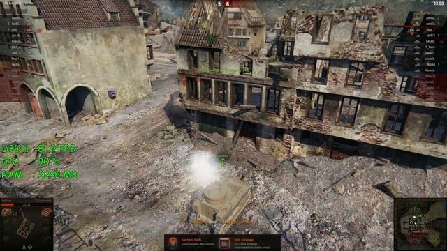 GeForce GTX 1060 -- Intel Celeron G3900 -- World of Tanks WOT FPS Test смотреть онлайн