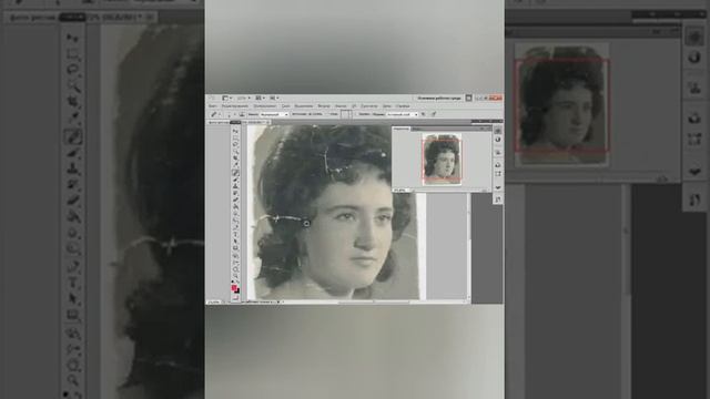 реставрация фото, восстанавливающая кисть в фотошопе. смотреть онлайн