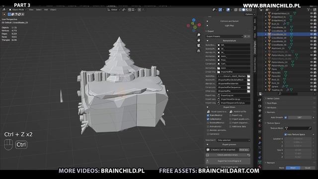Blender 3.0 & UNREAL | Creating 3D ART for Platformer / Side Scroller Game (Part 3) смотреть онлайн