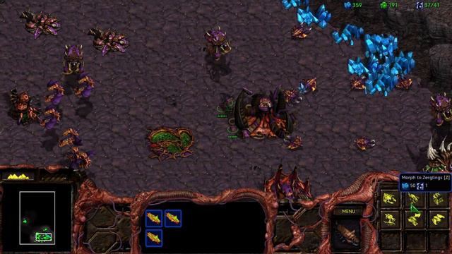 Starcraft Evolution Of The Swarm Let's Play Pt 05 Chasing Terrans смотреть онлайн