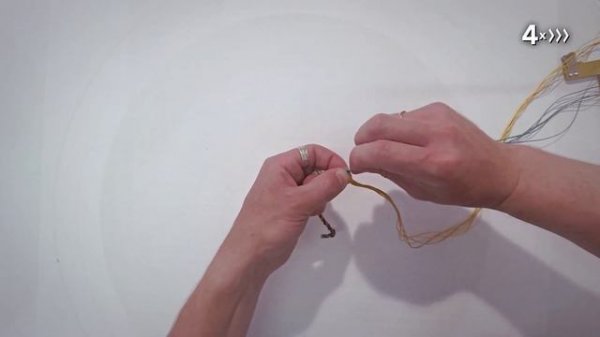 Изготовление тетивы: Фламандка / Making a bowstring: Flemish Twist