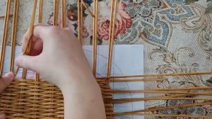 Плетёный короб для хлеба с крышкой. Часть 2, плетём крышку.