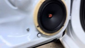 Замена/установка) штатной акустики/динамиков) Volkswagen Polo на динамики  DL Audio Raven 165