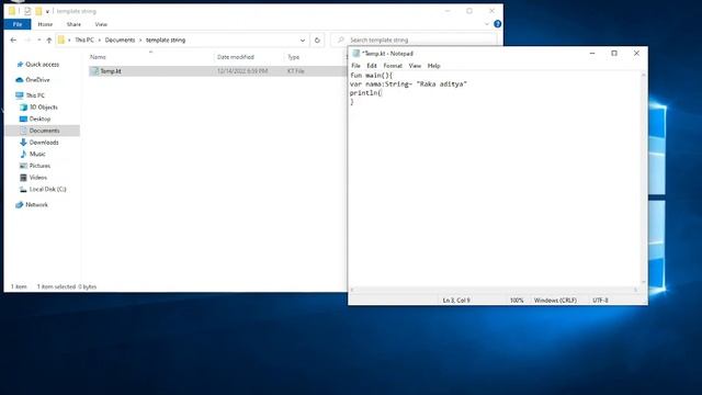 TUTORIAL TEMPLATE STRING PADA KOTLIN смотреть онлайн