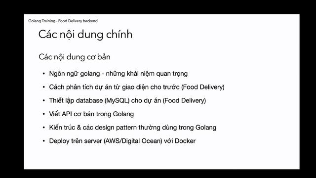 Khai giảng Golang - Food Delivery Backend - 200Lab Education смотреть онлайн