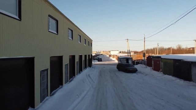 Современный двухэтажный гараж 120 м2 в городской черте на острове Ягры, ГСК «Беломорец» смотреть онлайн