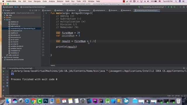 021 Kotlin - Incrementing and Decrementing смотреть онлайн