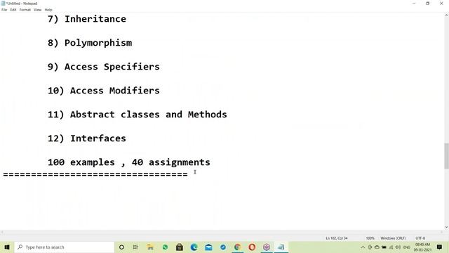 CORE JAVA tutorials || Demo - 1 || by Mr. Nageswar Rao On 09-03-2021 @8AM IST смотреть онлайн