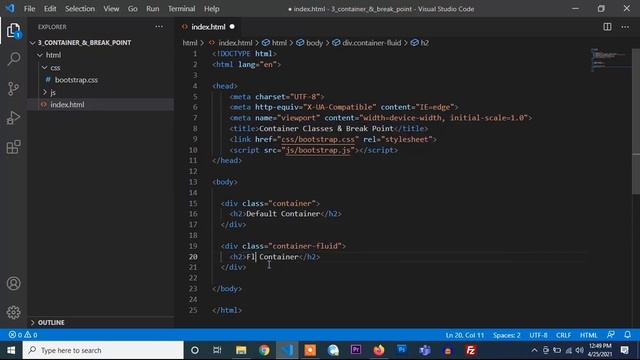 Bootstrap 5 Container Class & Breakpoint | bootstrap container kya hai | Web Coding | MONUiXD смотреть онлайн