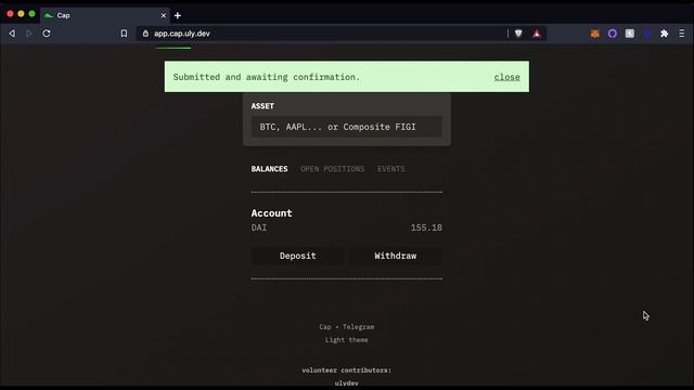 CAP Exchange Demo | cap.exchange смотреть онлайн