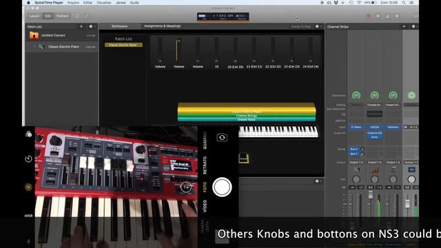 Nord Stage 3 - Just play5 - Using drawbar to control VST смотреть онлайн