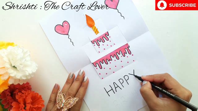DIY : 3D Birthday Card • POP-UP Birthday Card • Birthday Special Card • Easy Beautiful Birthday Car