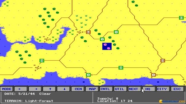 Western Front: The Liberation of Europe 1944-1945 gameplay (PC Game, 1991) смотреть онлайн