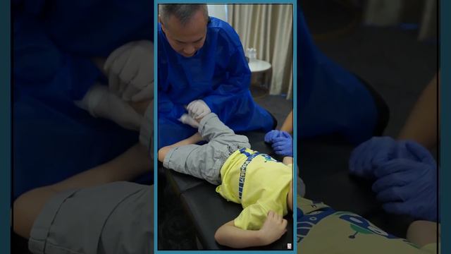 Special Case: This Little Boy Has Had Cerebral Palsy Since Birth. Master Chris Helps To Loosen Join