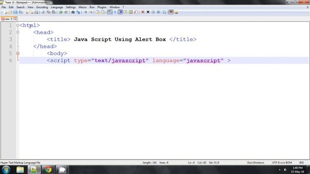 Java Script Alert смотреть онлайн