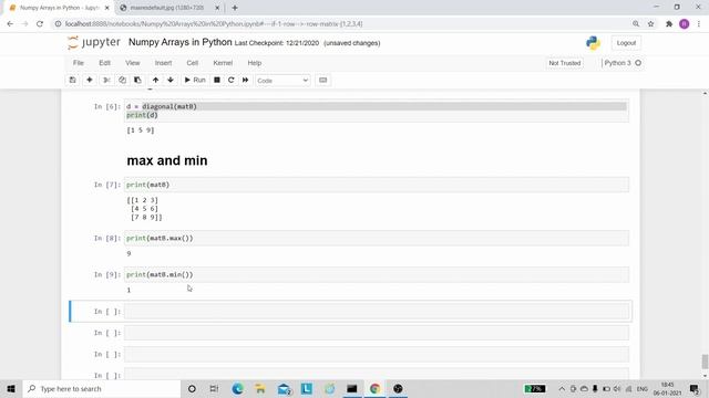 Arrays using Numpy | Matrices in Numpy | Lec 6 | смотреть онлайн