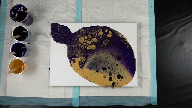 Flip Cup Acrylic Pour Painting with Silicone - Satisfying Fluid Art Technique for Huge Cells ! смотреть онлайн