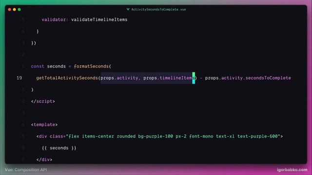 Vue Composition API From Scratch #59 - Calculating total activity seconds смотреть онлайн
