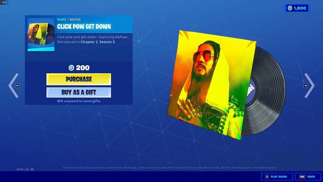 Fortnite - Click Pow Get Down (1 Hour Version) Music | Rare