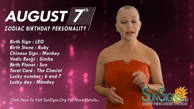 August 7th Zodiac Horoscope Birthday Personality - Leo - Part 2 смотреть онлайн