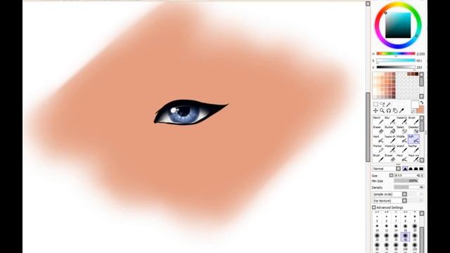 How to draw eyes in Paint tool SAI - My way смотреть онлайн