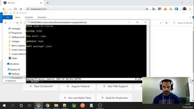 Ambiente di sviluppo Angular con Docker смотреть онлайн