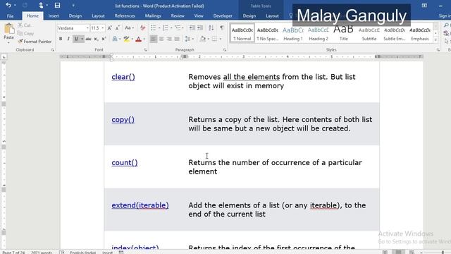 Python Programming class 9 List Functions смотреть онлайн