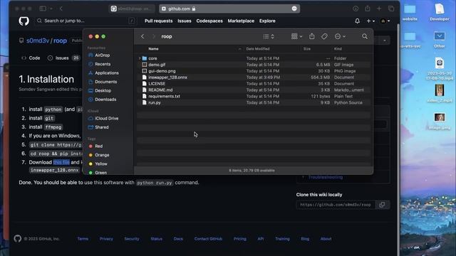 One-Click Deepfake creation Method | step by step | roop GitHub | deep learning смотреть онлайн