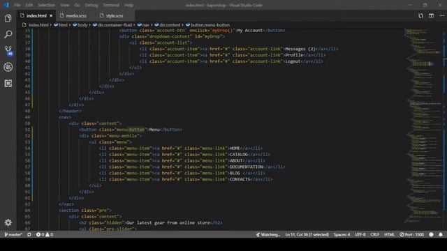 Верстка html шаблонов (часть 7). Адаптив ч.2 смотреть онлайн