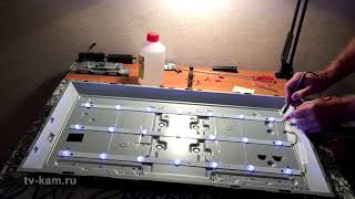 Ремонт подсветки телевизора Philips 32PFT4309/60. Не включается. смотреть онлайн