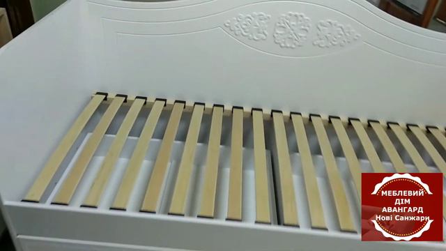 Ліжко односпальне Анжеліка МФ Неман Міцні Меблі Нові Санжари смотреть онлайн