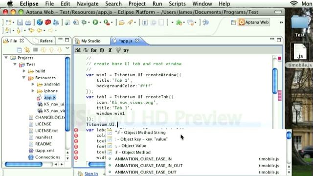 Titanium Autocomplete Eclipse смотреть онлайн