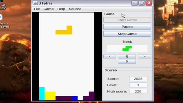 My Java Tetris game смотреть онлайн