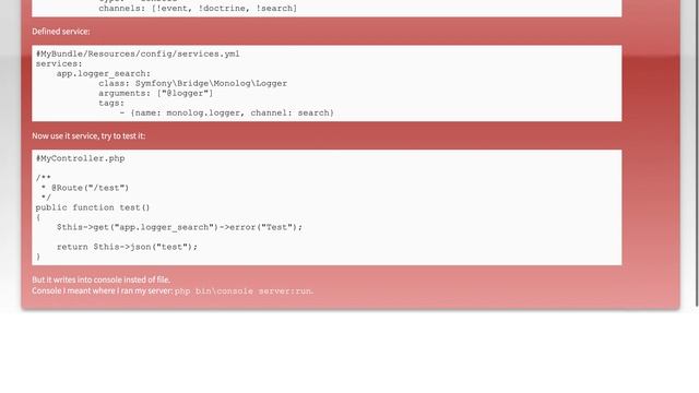 What isn't right with logging in Symfony 3 смотреть онлайн