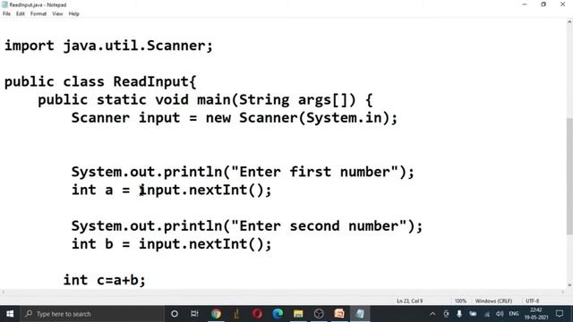 Learn JAVA from Program | Read Input from keyboard | e-tuti смотреть онлайн