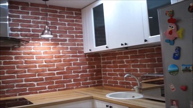 Белая кухня. Скандинавский лофт. Фурнитура Blum. смотреть онлайн