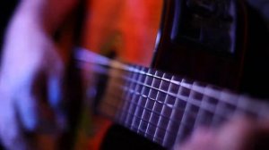 футаж игра на гитаре
