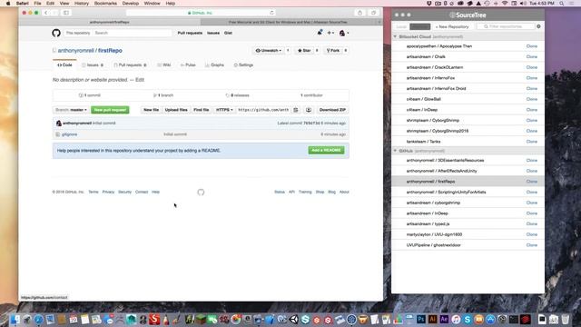 Using GitHub and SourceTree 1 смотреть онлайн