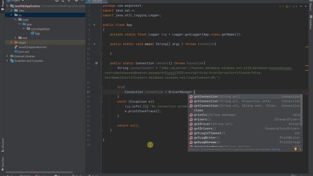 How to (Pt 8) Create a Java Azure SQL Database Tutorial: Setup Database Connection Continued смотреть онлайн