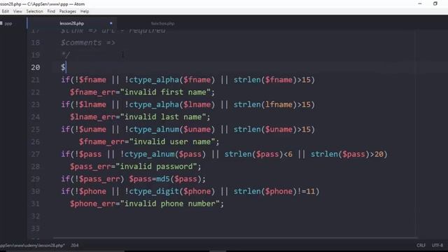 28- Form Handling – Finish your Form – Part 1 смотреть онлайн