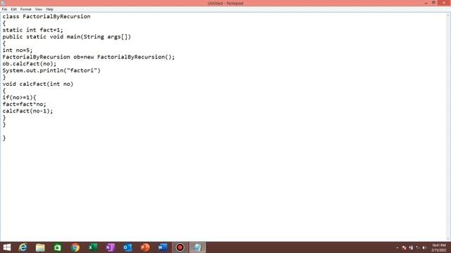 Find the Factorial of the Number in Java | Factorial Program in Java with Recursion смотреть онлайн