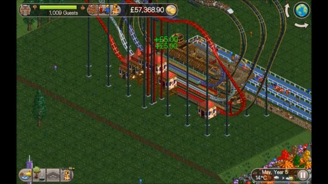 Roller Coaster Tycoon Classic - Tutorial - Stacked Loopers смотреть онлайн