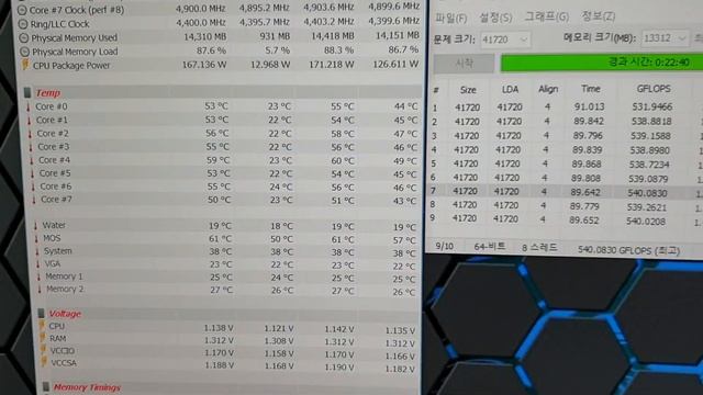 9900K@4.9Ghz Linx 0.9.6 смотреть онлайн