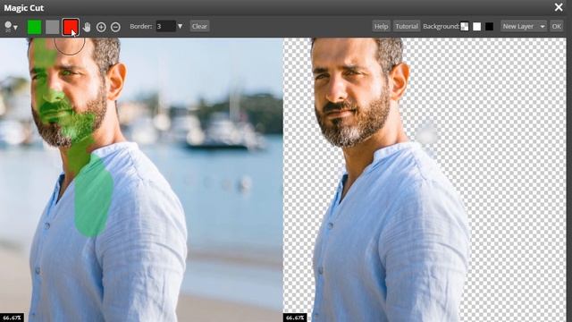 Photopea - Remove Background Using Magic Cut | Photopea Online Editor | Photopea Tutorial
