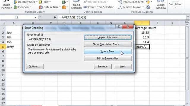 Excel 2010 Tutorial Error Checking Microsoft Training Lesson 17.4 смотреть онлайн