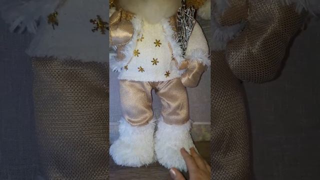 Новогодний дед мороз из старой куклы, переделка смотреть онлайн